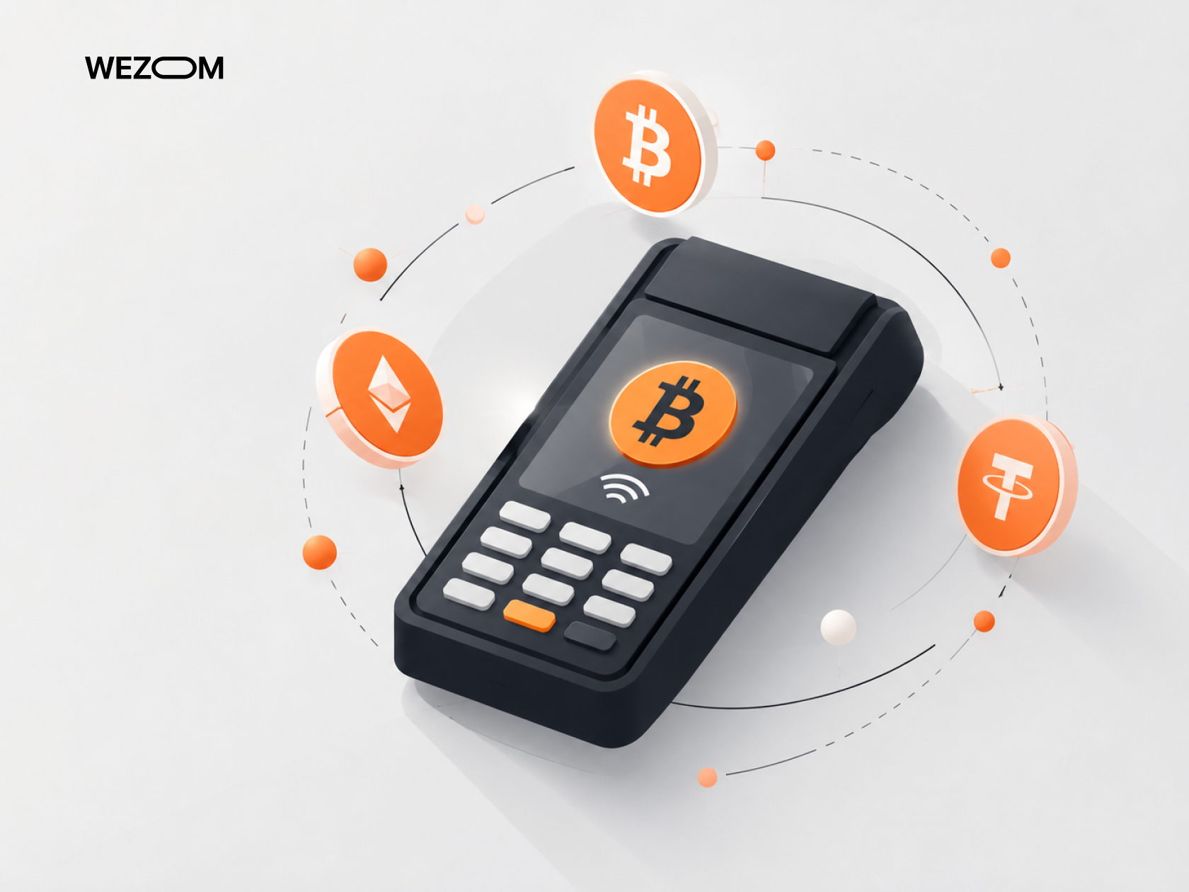 Blockchain based payment gateway with a POS terminal supporting Bitcoin, Ethereum, and USDT payments